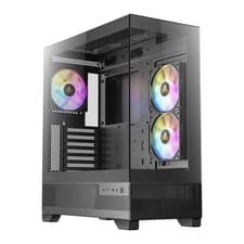 Image of ANTEC CX700 Mid Tower Gaming Case, Black, 270 View Tempered Glass, ARGB PWM Fans