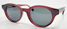 Image of Unique Design Milano Model FRAME 13 Color 30 Burgundy with Dark Grey Lenses NIB
