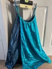 Image of BNWT Primark 2 Pack Ladies Chemise (Navy & Turquoise) - size 12