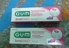 Image of Gum sensivital fluoride toothpaste quickly relieves tooth sensitivity pack of 2