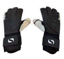 Image of Sondico Aerolite Goalkeeper Gloves Black White Adults Size 10 New!