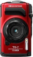 Image of Olympus OM SYSTEM Tough TG-7 Digital Camera Red W/Box