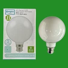 Image of 1x 7W =60W Crompton Dimmable LED Filament G95 Light Bulb 95mm Large Globe BC B22