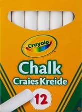 Image of Crayola White Chalk 12 Pack – Anti-Dust Chalkboard Sticks – Classroom & School