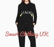 Image of Calvin Klein Women’s Neon Lounge Hoodie (Black) RRP £65