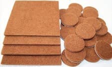 Image of Felt Self Adhesive Pads Protects Wood Vinyl Laminate Floors Mix Pack 4SQ & 24R