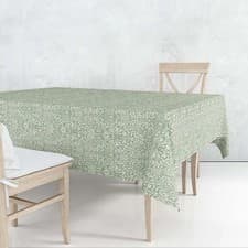 Image of William Morris Acorn Green 132x178cm Acrylic Tablecloth