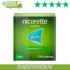 Image of Nicorette Gum 4mg Freshmint – 210 Pieces 100% ORIGINAL ⭐⭐⭐⭐⭐