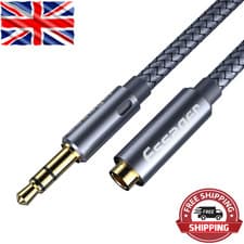 Image of 3.5mm Audio Aux Extension Cable Male to Female Jack Headphone Adapter Cord