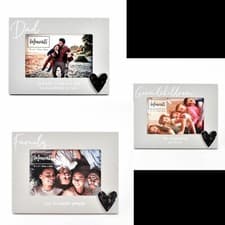 Image of Celebrations Photo Frame 6 x 4" With Silver Heart Dad Family Grandchildren