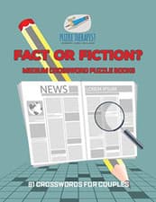 Image of Fact or Fiction?-Medium Crossword Puzzle Books-81 Cross -  NEW Puzzle Therapis 2
