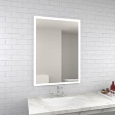 Image of LED Bathroom Mirror 500x700 with Shaver Socket Demister/Touch/Illuminated Light