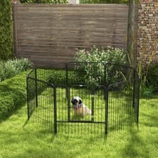 Image of PawHut 8 Panels Heavy Duty Puppy Play Pen for Small, Medium Dogs 79Hcm