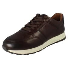 Image of Mens Clarks 'Radwell Tie' Casual Leather Lace Up Shoes - G Fitting
