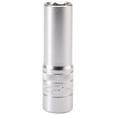 Image of Draper Expert 6 Point Metric Deep Socket 1/2" Square Drive Chrome Plated 14mm