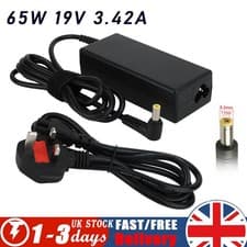 Image of Laptop Charger 19V 3.42A 65W Power Pack Supply Fits Acer Aspire Models 5.5x1.7mm