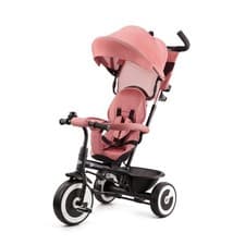 Image of Kinderkraft Aston Tricycle Rose Pink 3in1 Push Bike Toddler Ride Stroller Comfy