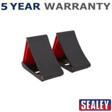 Image of Sealey Folding Wheel Chocks Pair WCF01