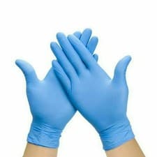 Image of 100 DISPOSABLE NITRILE GLOVES POWDER LATEX FREE BLUE Medical S/M/L/XL 1000 2000