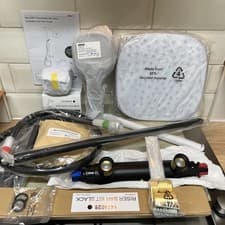 Image of New Mira Atom Matt Black Dual H/P combi mixer Shower with 2 Shower heads,No Box!