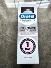 Image of Oral-B Pro 3D Clinical 1 Day Intensive Whitening . Radiant White 75 ml tube .