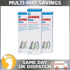 Image of Gehwol Foot Balm for Dry Rough Skin 75ml - Softening & deodorising Balm x3 Pack