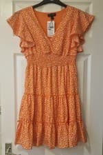 Image of BNWT Quiz Qed London Ditsy Dress Size 8 RRP £32.99