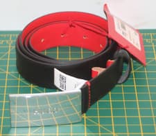 Image of HUGO BOSS BALDWIN BLACK LEATHER BELT 105 cm 40" BELT FITS 40 "