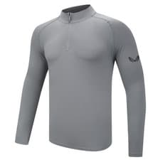 Image of Castore Seamless 1/4 Zip Midlayer - Mens - Grey - Medium