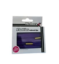 Image of Mr Lacy Flattie Violet / Yellow Laces 130cm / 10mm / 5 - 6 Rows