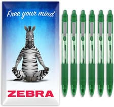 Image of Zebra Z-Grip Smooth Ink Ballpoint Pen - 1.0Mm - Pack of 6 Pens - in Zebra Envelo