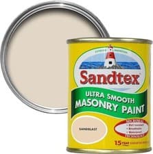 Image of Sandtex Masonry Paint 150ml Tester Pot Ultra Smooth SandBlast