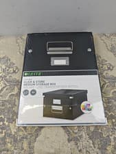 Image of Leitz A4 Storage Box, Click and Store Range 60440095 - Medium, Black