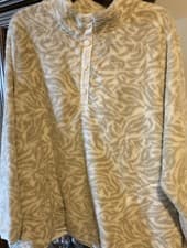 Image of Terra & Sky NEW 4X 28W-30W Women’s Faux Shearling Zebra Ivory Pullover NWT 068
