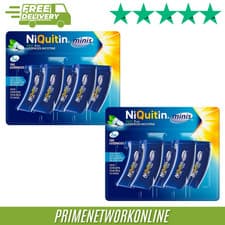 Image of 2x - NiQuitin Minis Mint 2mg 100 Lozenges – (2 x 100s Packs) 100% ORIGINAL ⭐⭐⭐⭐⭐