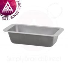 Image of Baker & Salt 0.6mm Non-Stick 1lb Loaf│Oven,Freezer & Dishwasher Safe│Silver/Grey