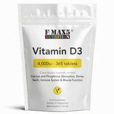 Image of Vitamin D 4000IU Tablets | 365 Vitamin D3 Supplements | High Strength, UK Vit D