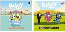 Image of NEW SEALED x 2 BLUEY  paperback books SWIM SCHOOL SHADOWLANDS