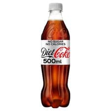 Image of Coca Cola Diet Coke Bottles pack of 500ml