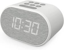 Image of Alarm Clock Bedside i-Box With USB Charger & FM Radio, LED Backlit, USB Charger