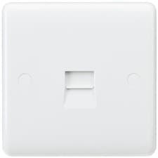Image of MLA Knightsbridge Curved Edge Telephone Extension Socket - CU7400