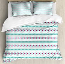 Image of Aztec Duvet Cover Set Minimal Horizontal Art