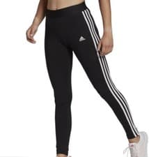 Image of New ADIDAS Women's Black Essentials 3-Stripes Open Hem Leggings Size XS (6)