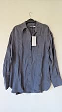 Image of BNWT Mint Velvet Easy Oversized Shirt Steel Grey Sz Medium