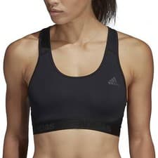 Image of adidas Dont Rest AlphaSkin Womens Sports Bra Black Compression Breathable Gym