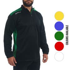 Image of Quarter Zip Gym Top Soft Touch Lightweight Warm Quick Dry Quality Brand Optimum
