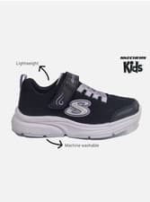 Image of Skechers Wavy Lites Blissfully Free Trainers Girls Easy Fasten Comfort Trainers