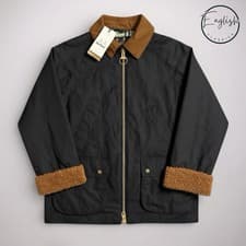 Image of Barbour Carloway Wax Jacket Ladies UK 10 Black