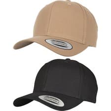 Image of Ladies Women Flexfit Yupoong 6 Panel Curved Metal Snap Cap (7708MS)