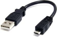 Image of StarTech 6 inch Micro USB Cable - A to Micro B